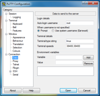 putty-connection-data